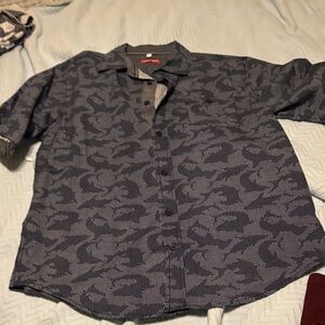 Stylish Blue Button Down Kids Shirt